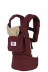 Эргономичный рюкзак-слинг Ergo Эрго Baby Carrier из хлопка "Органик" бордо/крем