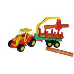Полесье игрушки Трактор "Мастер" с полуприцепом лесовоз