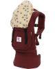 Эргономичный слинг-рюкзак Эрго  ERGO Baby Carrier Organic  вишневый с рисунком Наутилус